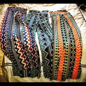 Three pairs palazzo pants medium - new never worn